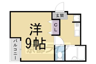 コモド嵯峨【303号室】の間取り