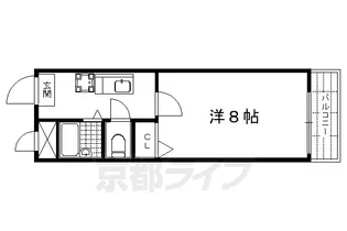 リベラシオン稲荷【507号室】の間取り