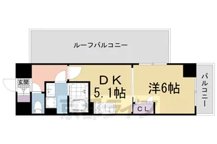 セオリー 京都アビテD.C.【508号室】の間取り