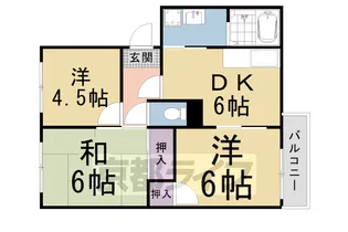 フレグランス西村【201号室】の間取り