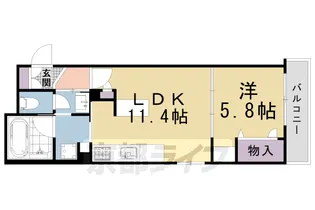 シャーメゾン高徳寺Ⅰ【A102号室】の間取り
