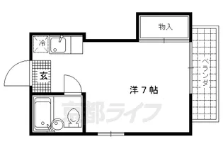 京都府京都市上京区中御門横町【マンション】の間取り