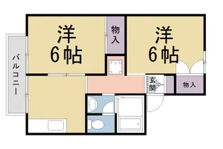 京都府京都市北区上賀茂坂口町【アパート】の間取り