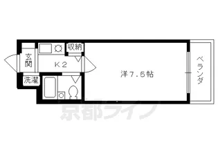 京都府京都市上京区革堂町【マンション】の間取り
