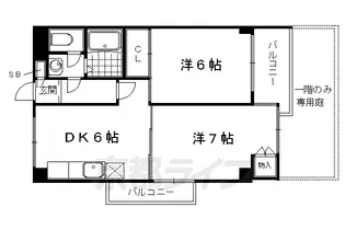 リバティハウス岩倉南【103号室】の間取り