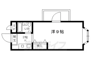 ヴィラ紫野【207号室】の間取り