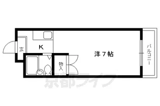 京都府京都市北区小山中溝町【マンション】の間取り