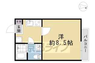 a&m Court momoyama【202号室】の間取り