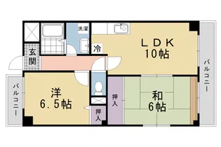 サンハイム森南【4階】の間取り