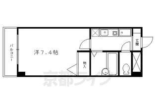 セードル北山【402号室】の間取り