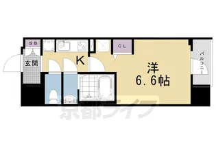 プラシード京都【2階】の間取り