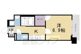プラシード京都【7階】の間取り