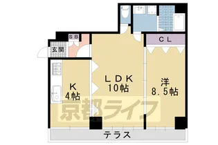 京都府京都市上京区染殿町【マンション】の間取り