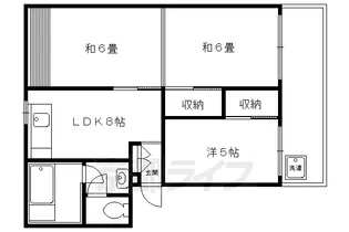 乾ハイツ【103号室】の間取り