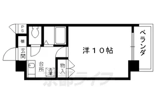 ラポール北白川【501号室】の間取り