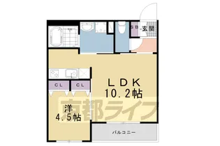 スワンズ京都東寺ガーデン【3階】の間取り