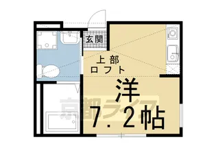 NEST冷泉町【101号室】の間取り
