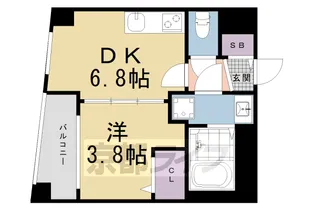 ファステート京都東寺グラン【4階】の間取り