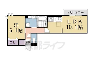 D−ROOM Sagarimatsu【2階】の間取り