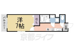 リ:ルーム 伏見【3階】の間取り