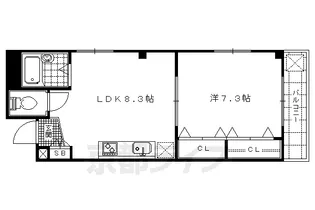 ビーンズハウスカバタ【202号室】の間取り