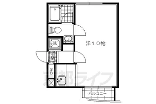 フォーブル花ノ坊【302号室】の間取り
