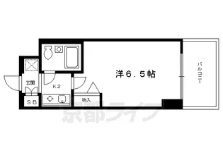 DETOM‐1一条通【10階】の間取り
