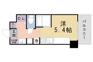 DETOM‐1一条通【702号室】の間取り