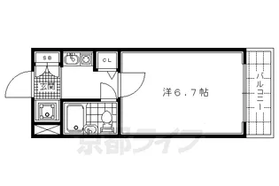 京都府京都市上京区新町通寺ノ内上ル三丁目大心院町【マンション】の間取り