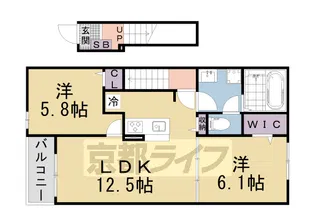 ベルカレントⅡ【206号室】の間取り