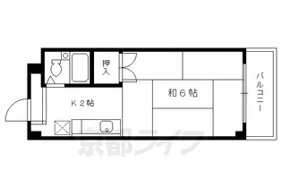 ハイツベルセイム【405号室】の間取り