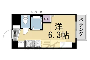 きんこん館【108号室】の間取り