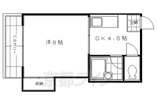 メゾン桃栄【202号室】の間取り