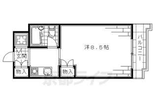 ジョイフル丹波橋【4階】の間取り