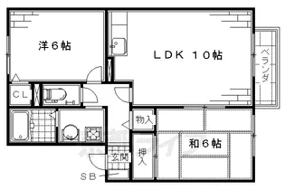 グランメール【2階】の間取り