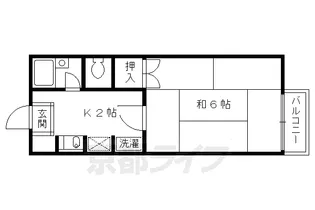 仙光ハイムA【207号室】の間取り