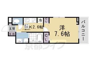 サニーサイド・レオ【1階】の間取り