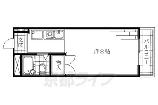 セゾン桃山【302号室】の間取り