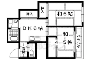 北治マンション【203号室】の間取り