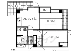 ハウスローゼンガーデン【208号室】の間取り