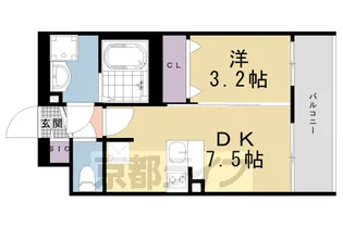 ファステート京都ステーションウォズ【6階】の間取り