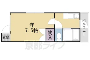 OML北山【102号室】の間取り