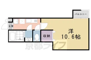 イーストコート東山【101号室】の間取り