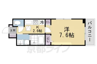 京都府京田辺市三山木野神【アパート】の間取り