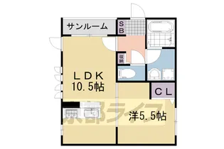 エムルーブル C棟【2-A号室】の間取り