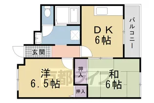 京都府京都市北区紫野西藤ノ森町【マンション】の間取り