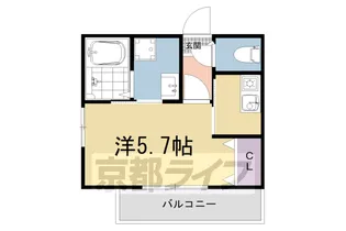 LUCIAZ一乗寺【1階】の間取り