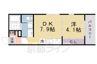 ACERO醍醐【1階】の間取り