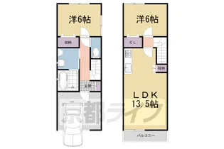 京都府宇治市広野町【一戸建】の間取り