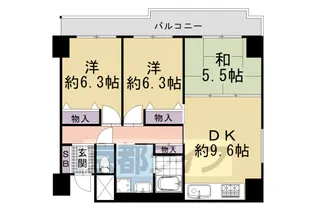 ノイ・ディアール御池【4階】の間取り